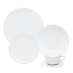Aparelho De Jantar 20 Peças Unni White Oxford