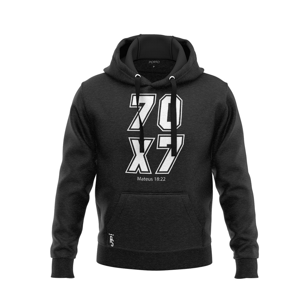 Blusa moletom de frio Perdão 70 Vezes 7 Frase Bíblicas