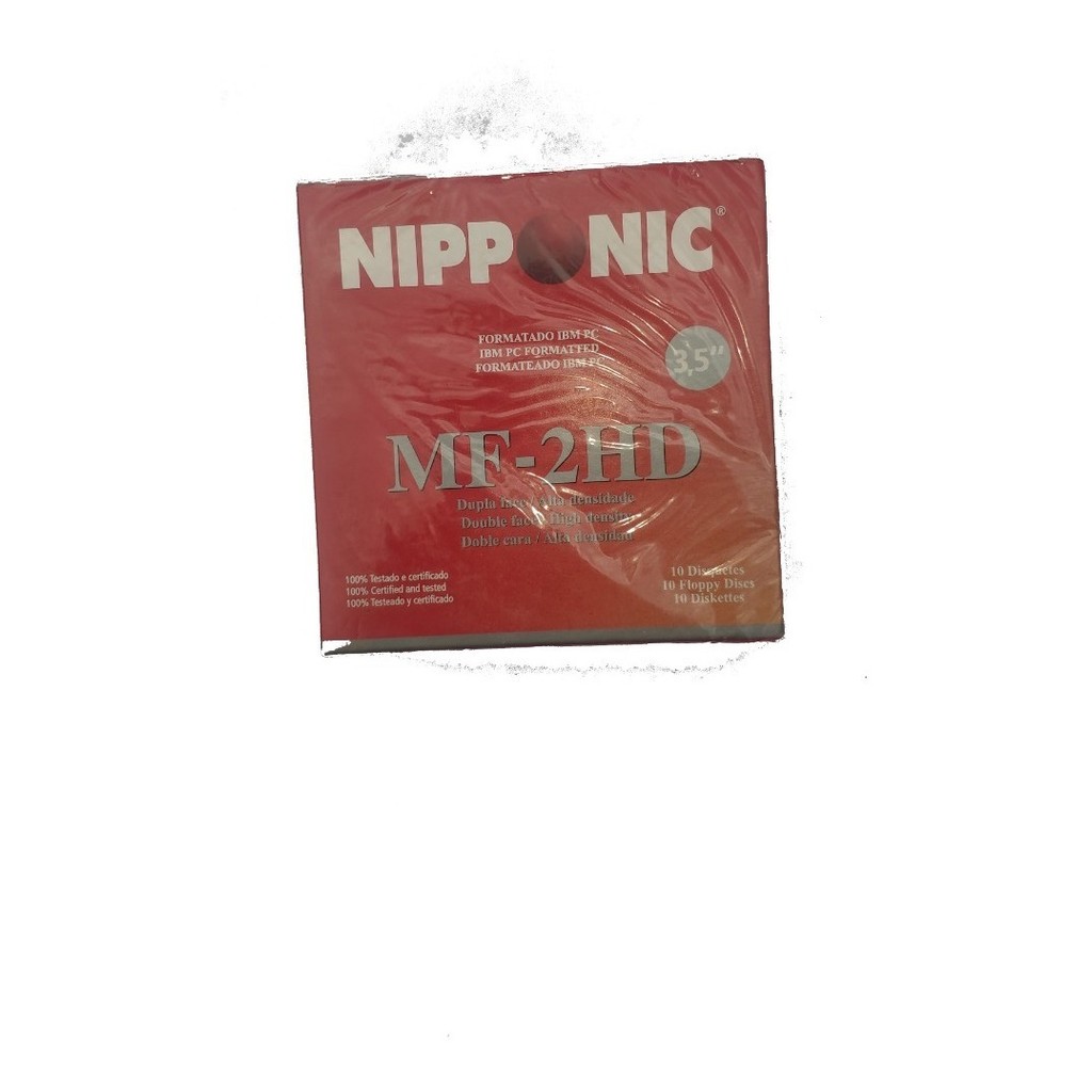 Disquete Nipponic Mf-2hd Na Caixa Com 10 Unidade