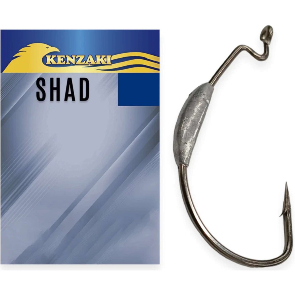 Anzol Para Pescaria Kenzaki Aço Carbono Shad 2/0 C/ 4 Un