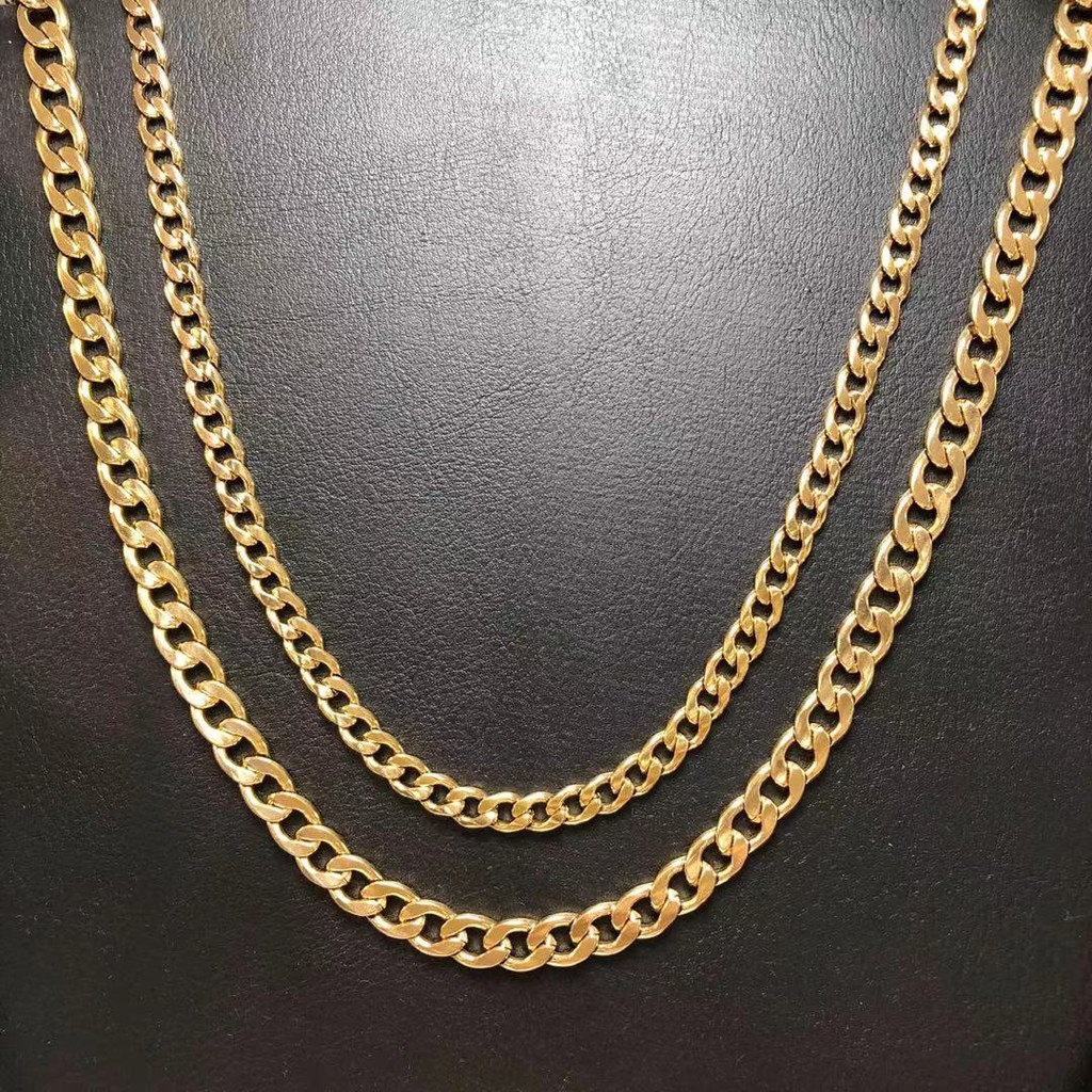 Colar de Dourado/Corrente Aço/Colar de aço inoxidável/Corrente Dourado 70cm/Colar masculino Banho de Ouro 18k