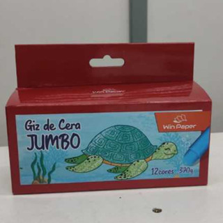 Giz de Cera Super Jumbo 12 Cores WinPaper em Oferta na Shopee