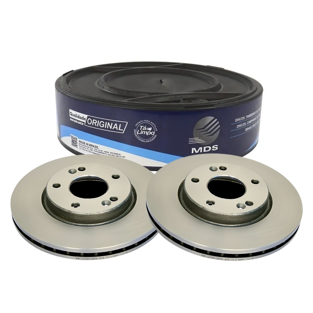 Par Disco Freio Dianteiro I30 Tucson Soul 2.0/2.7 5 Furos em Oferta na Shopee