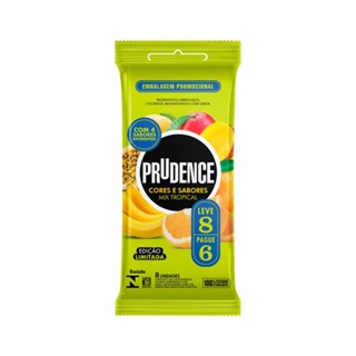 Preservativo Prudence Cores E Sabores Leve 8 Pague 6 Mix Tropical  Especial em Oferta na Shopee
