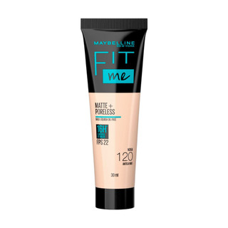 Base Líquida Maybelline NY Fit Me Matte FPS 22 Cor 120 30ml em Oferta na Shopee