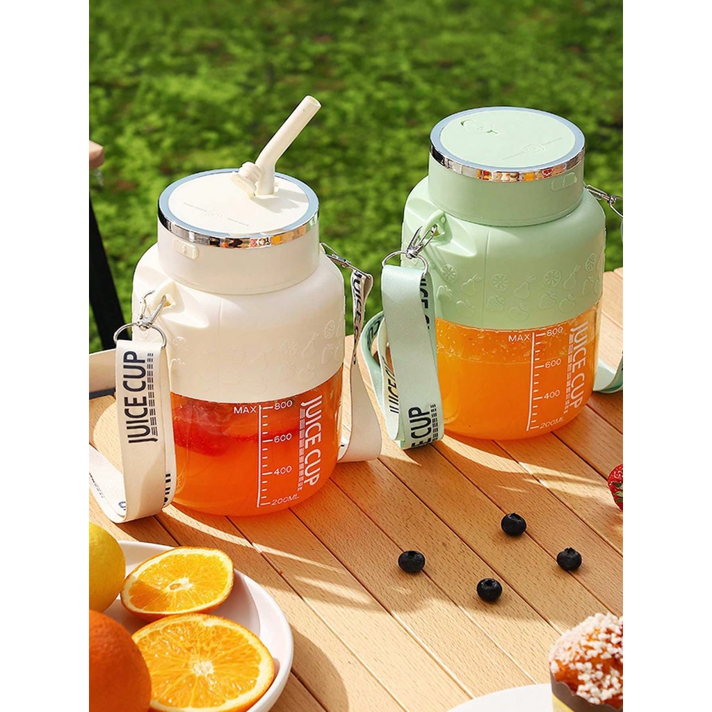 Liquidificador Portátil 800ml Multifuncional - Para sucos, legumes, cozinha, festas, camping e praia em Oferta na Shopee