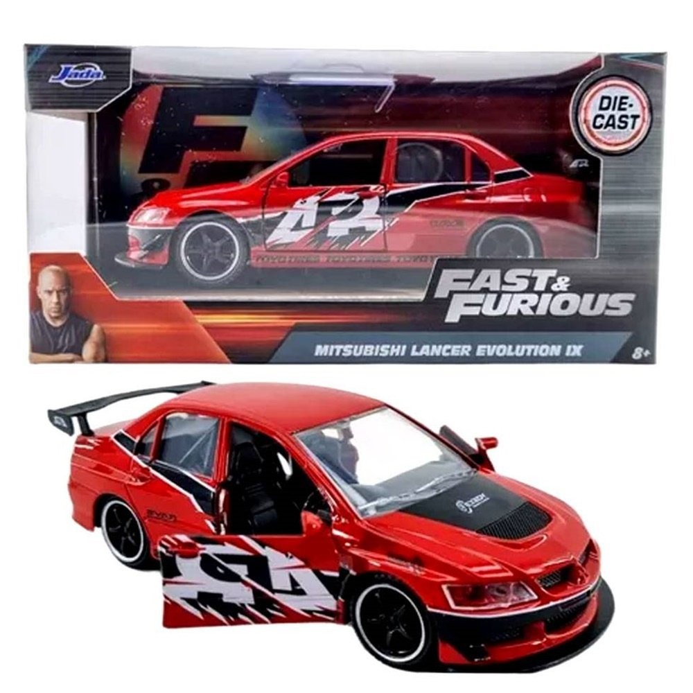 Miniatura Carro Mitsubishi Lancer Evolution IX - Velozes e Furiosos - 1:32 - Jada Toys
