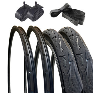 Kit Par Aro 29 Pneu Tipo Flame 29x2.125+Aros+Câmaras+Fitas em Oferta na Shopee