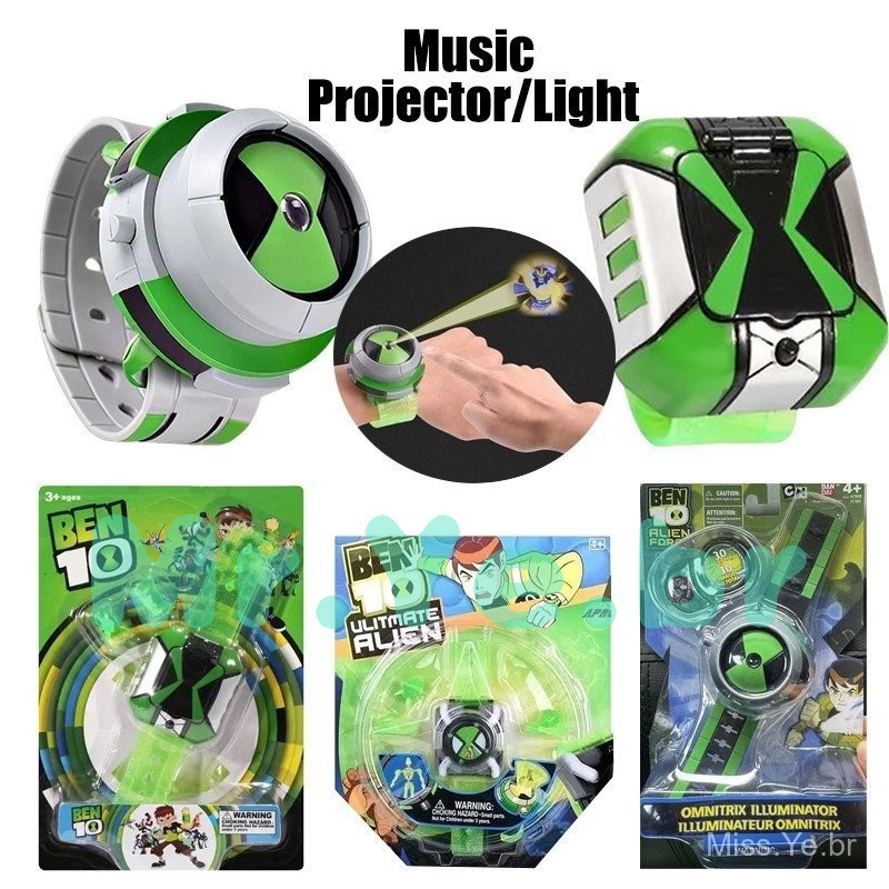 Crianças Assista Ben 10 Omnitrix Projetor 3D Relógios Ben10 Cosplay Estilo Presentes De Aniversário Para Crianças