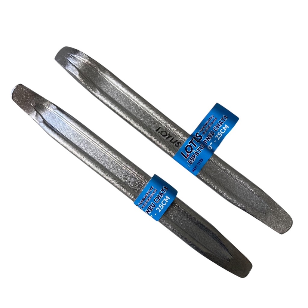 Kit 2 Espátula Chata P/ Desmontar Montar Pneu De Moto Aço6