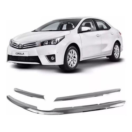 APLIQUE GRADE FRONTAL DO RADIADOR COROLLA 2012 A 2014 CROMADO