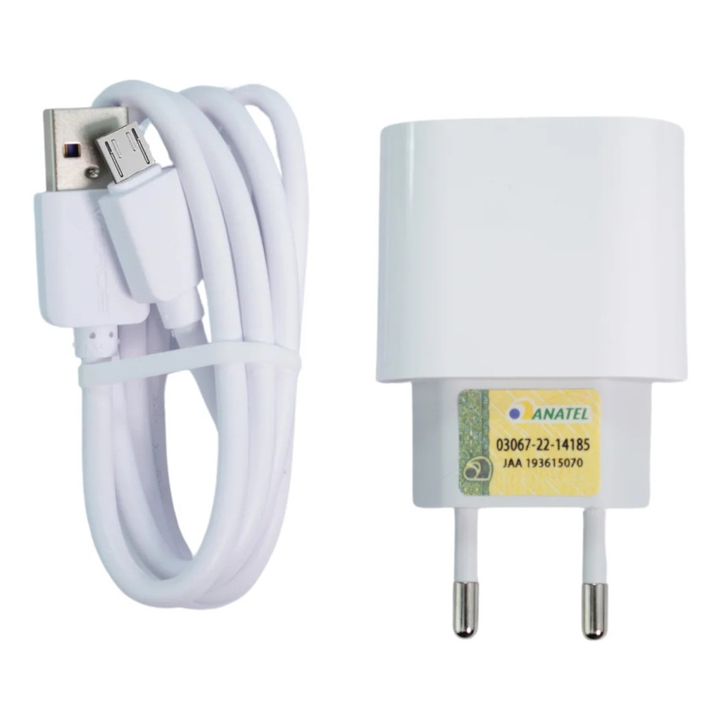 Carregador Turbo + Cabo V8 Micro USB 1m Qualcomm 3.0 10W – Verde em Oferta na Shopee