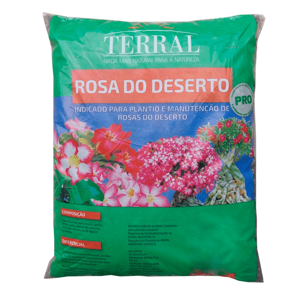 Substrato Rosas Do Deserto 8L - TERRAL - Home & Living
