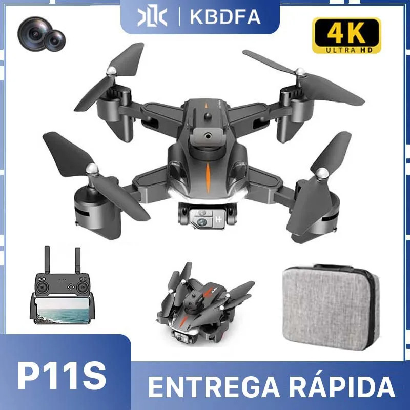 Drone P11S 8K HD, 1 Bateria Câmera 360 Obstáculo Evitar FPV