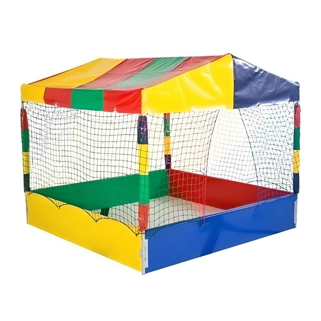 Piscina de Bolinhas Quadrada 1,50m Nacional Premium Colorida Playground em Oferta na Shopee