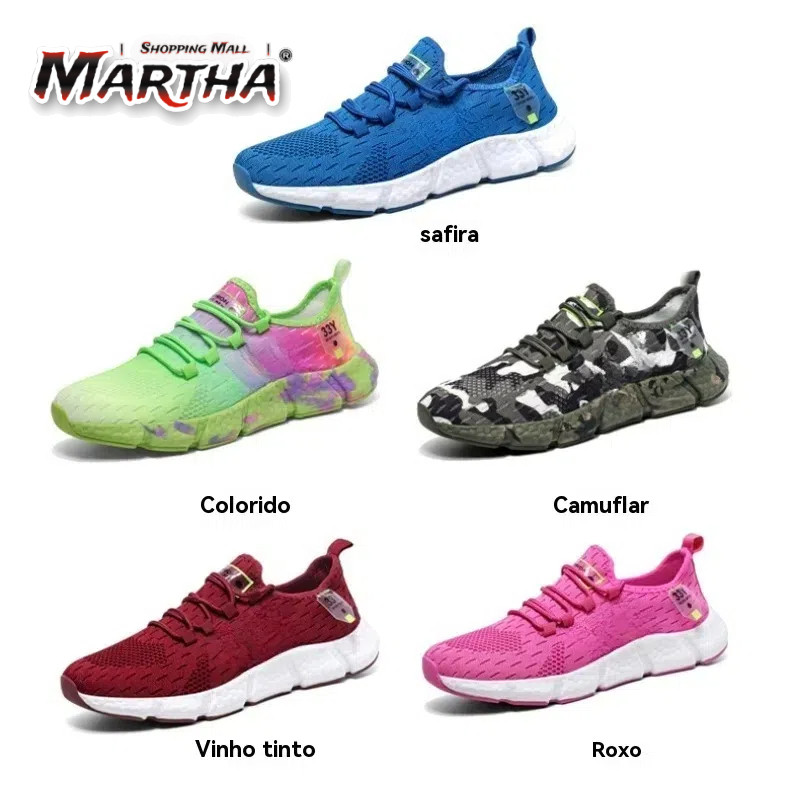 2025 versão atualizada tênis de corrida masculino respirável, calçados esportivos femininos leves e casuais tamanho 36-4
