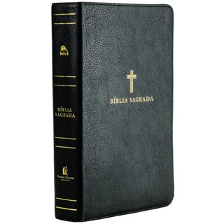 Bíblia Sagrada | NVI | Letra Grande | Couro Soft Preta em Oferta na Shopee