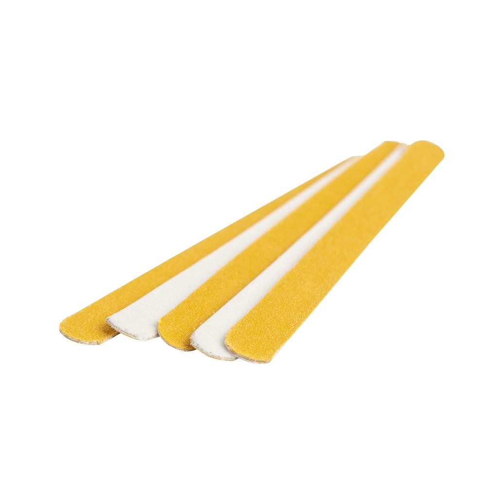 Kit 200 unidades de Lixas amarelas/parda 13 para manicure e pedicure
