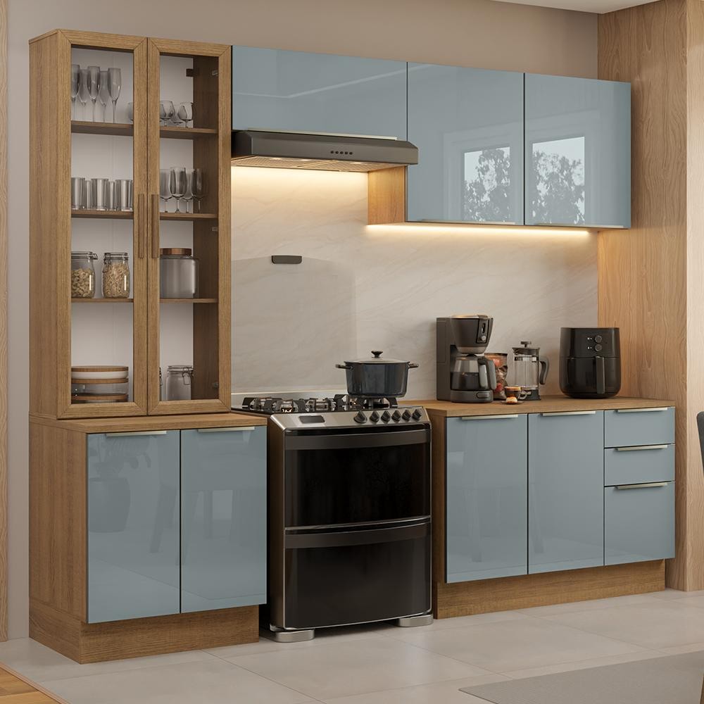 Armário de Cozinha Completa 270cm Lux Madesa 04