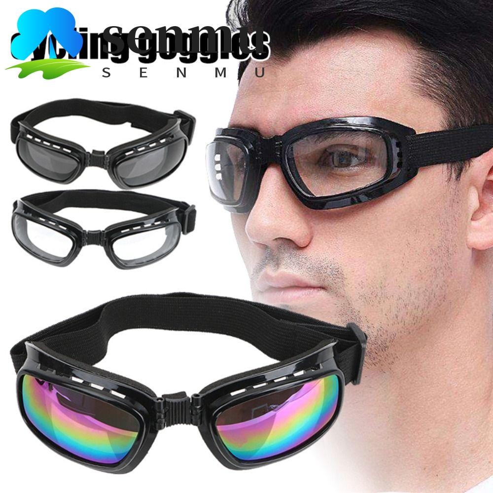 Óculos De Ciclismo SENMU , Snowboard Vintage À Prova De Vento Dobráveis Poeira Para Motocicleta