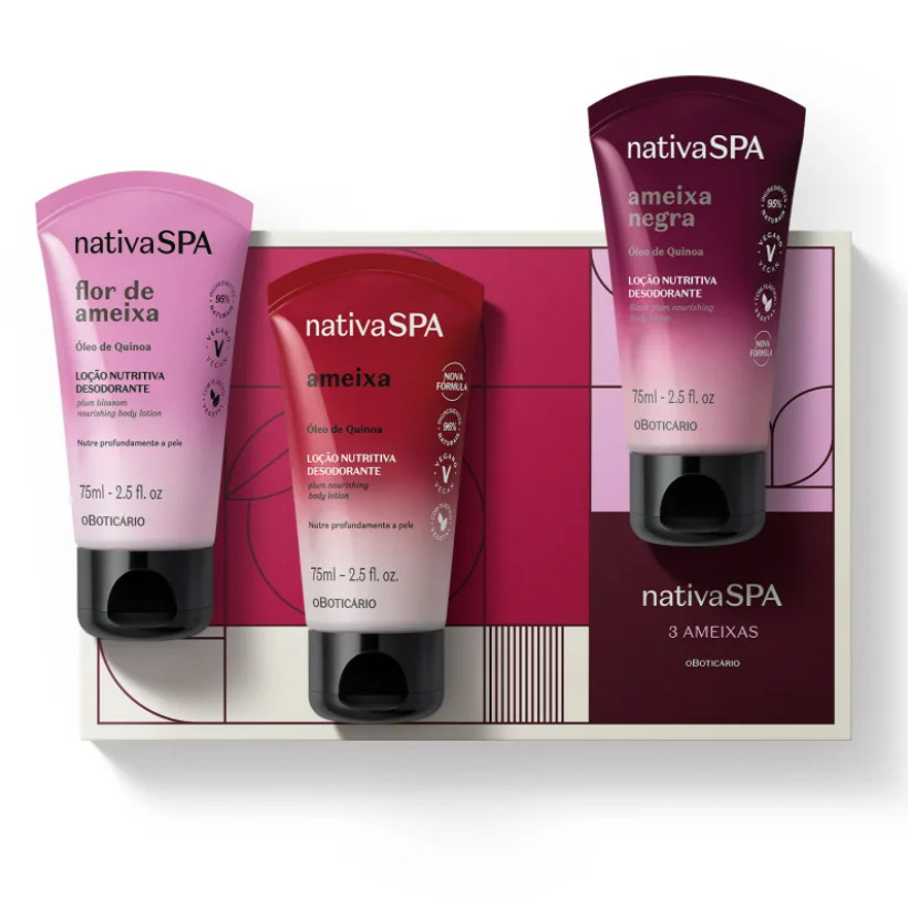 Mini Kit Presente Nativa Spa Ameixa (3 itens)