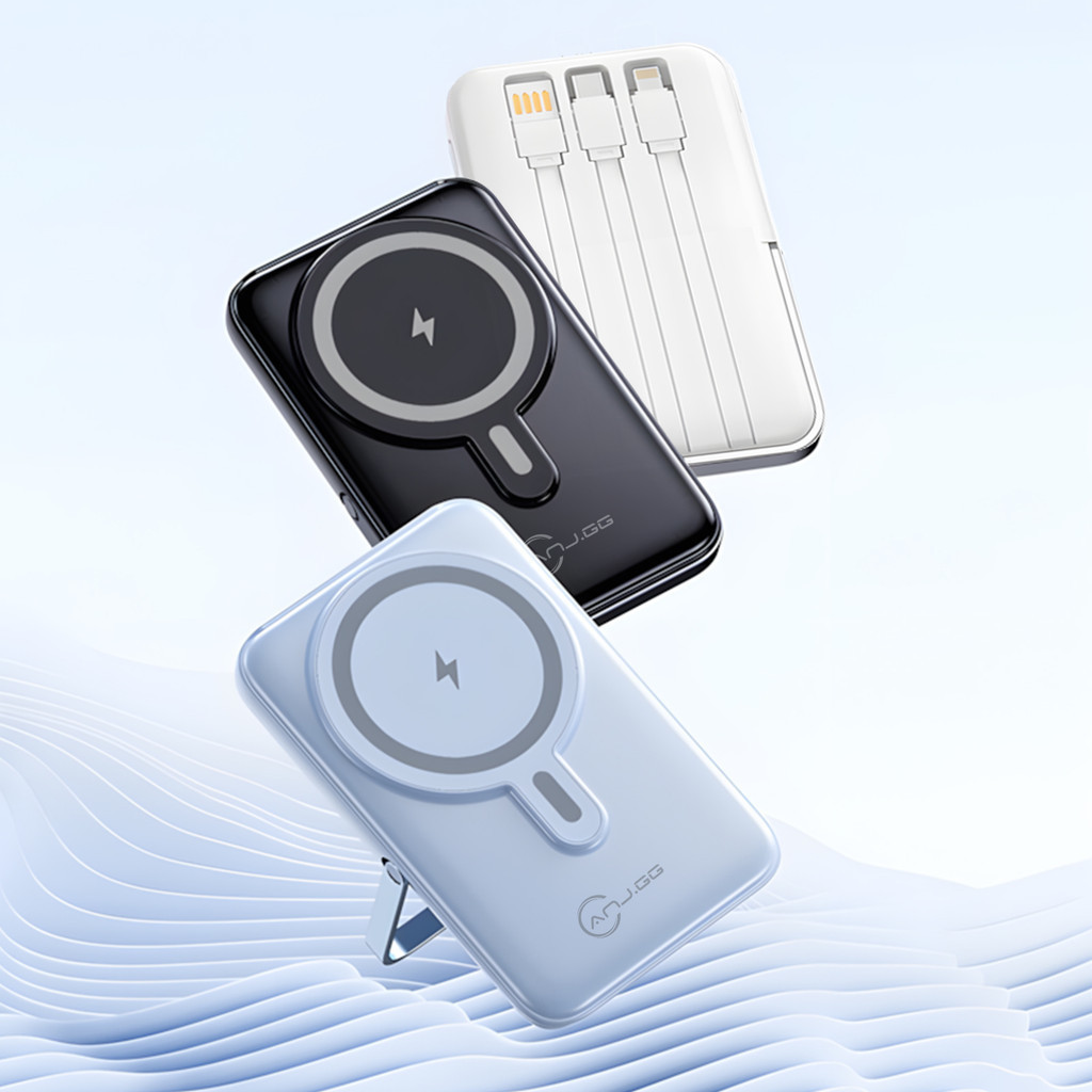 Power Bank 10000mAh Magnético com Suporte – Carregamento Rápido 22,5W, Sem Fio 15W em Oferta na Shopee