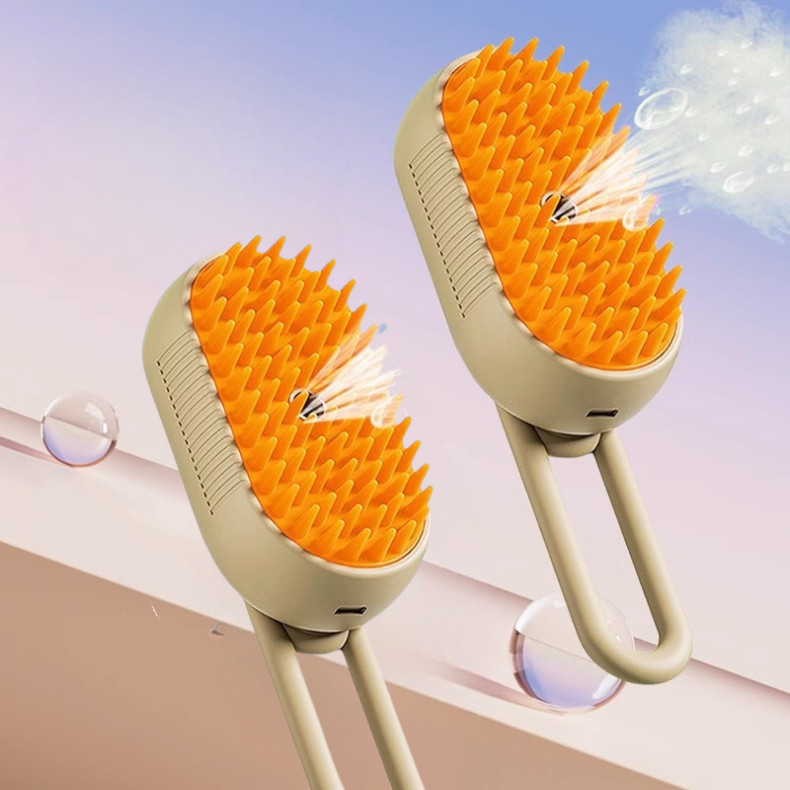 Escova A Vapor Para Cães E Gatos 3 Em 1 Escovas Elétricas De Pelos Pentes De Massagem