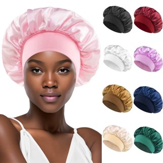 Touca/Gorro de Dormir de Cetim com Aba Faixa Larga Gigante Cabelo Anti Frizz Toca Head em Oferta na Shopee