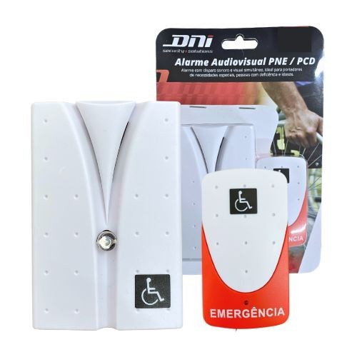 Alarme Campainha PNE PCD Idoso Banheiro Emergência Bivolt