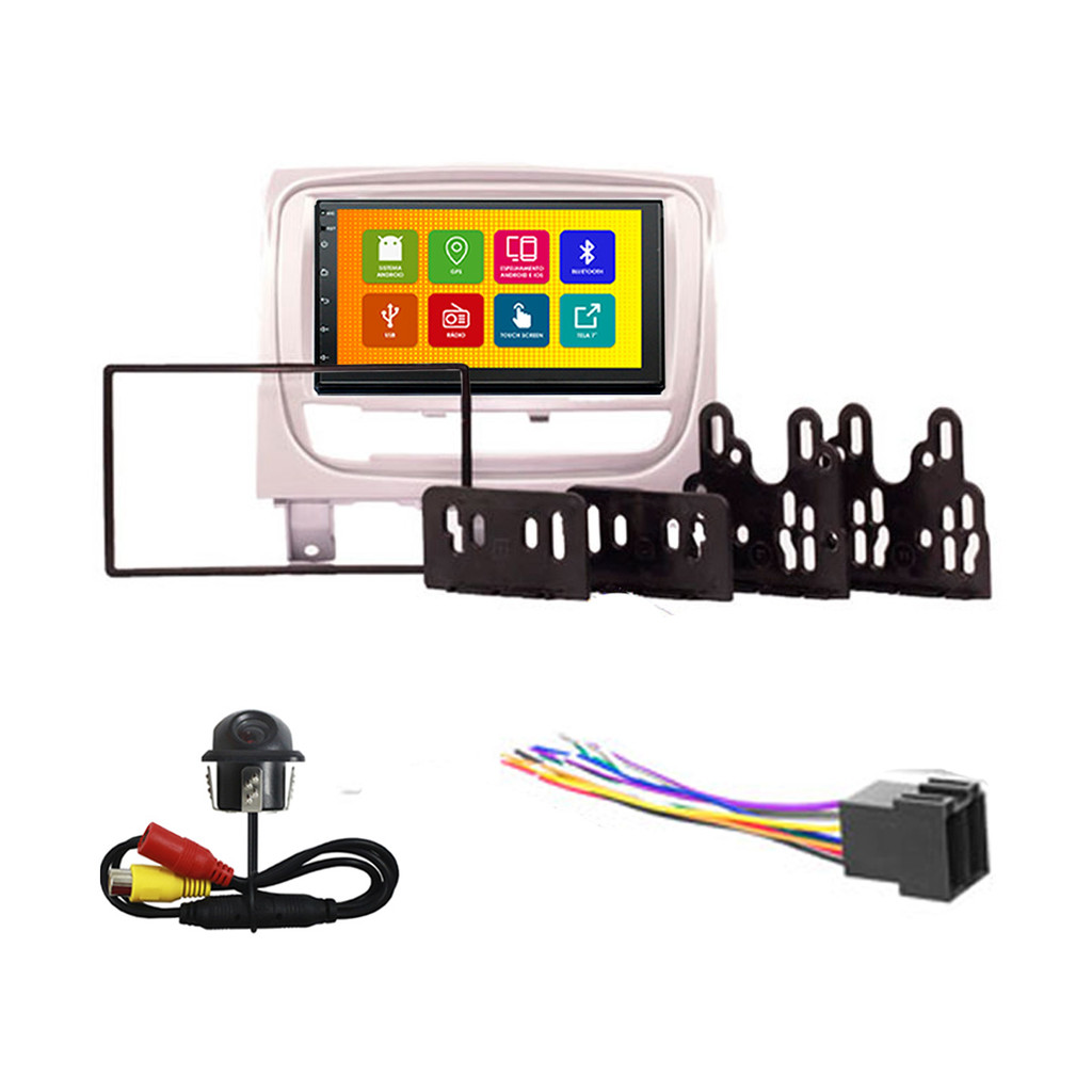 Kit Multimidia 7 Pol Palio Weekend Adventure Attractive Trekking Strada 13 A 20 Siena EL 12 A 14 Android Qa+ 2 Din Prata