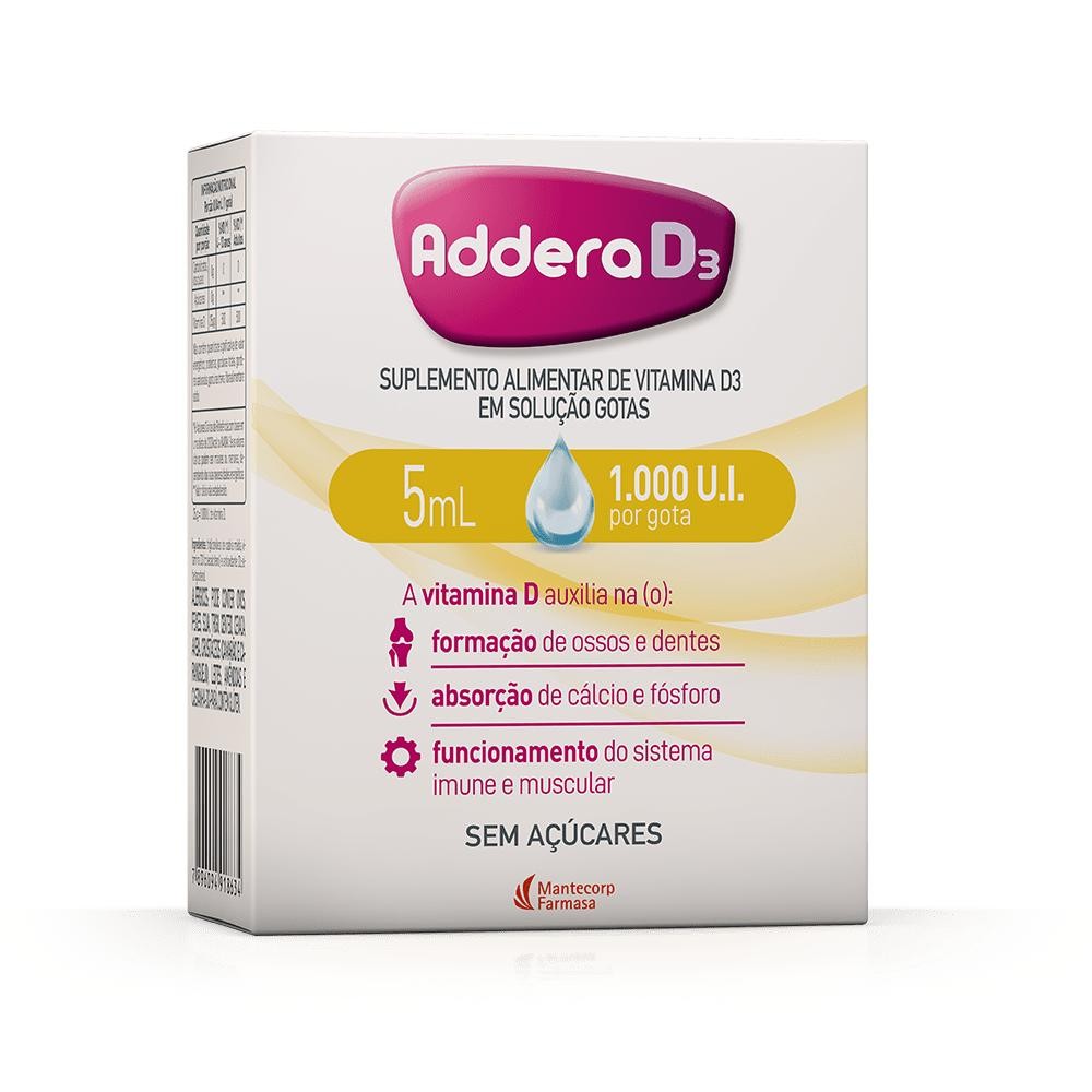 VITAMINA D ADDERA 1000UI GOTAS 5ML - Health