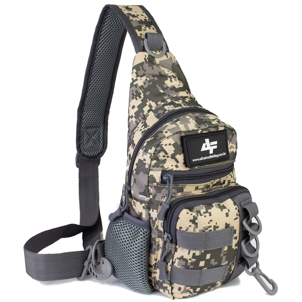 Mochila Tipo Pochete Camuflada LYB-014 Caça Pesca Camping