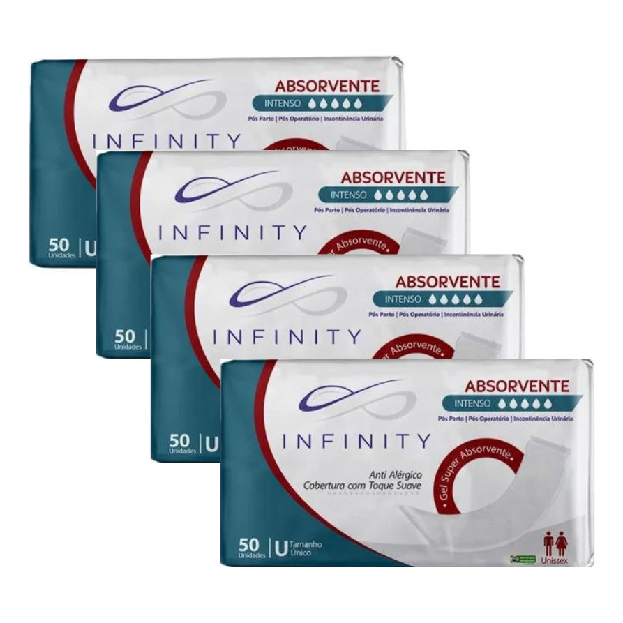 Kit 4 Absorvente Geriátrico Infinity Super Barato