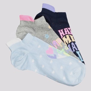 Kit Meia Selene 3 Pares Cano Curto Feminino Cinza Azul e Marinho em Oferta na Shopee