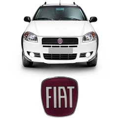 Emblema Da Grade Dianteira Fiat Strada Adesivo Resinado
