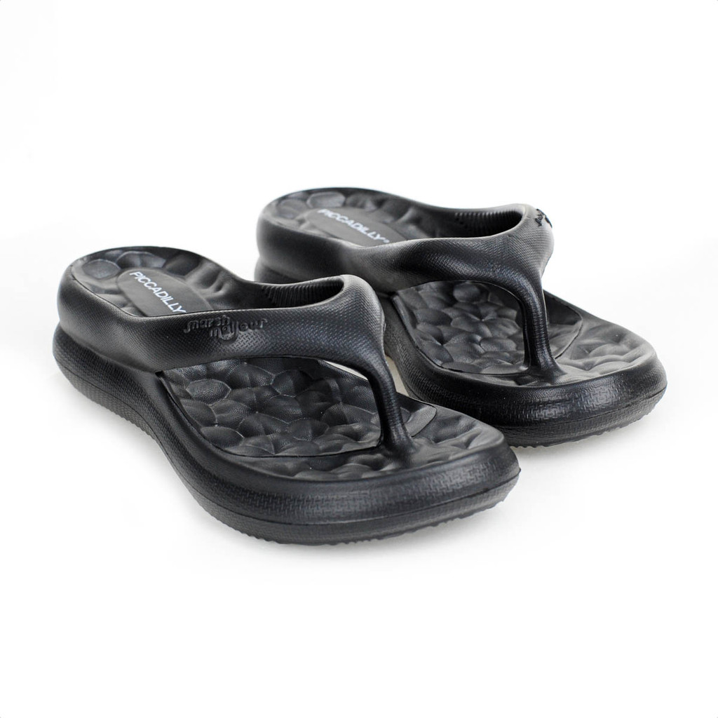 Chinelo Piccadilly EVA Marshmallow C224 Preto - Feminino