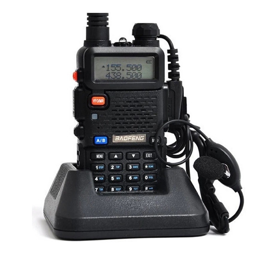 Rádio Comunicador Dual Band Uhf Vhf Uv-5r HT Fm Fone em Oferta na Shopee