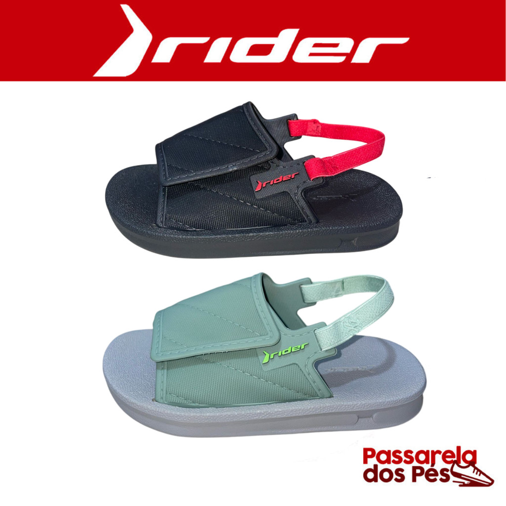 Chinelo Infantil Bebê Rider Street Slide Baby Elastico Ref:12414