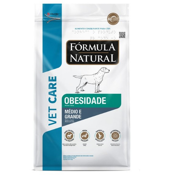 Vet Care Obesidade Cães Médio/Grande 10,1kg Fórmula Natural Ração