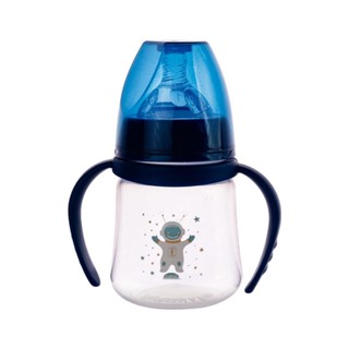 Mamadeira alca Bico Conforto  Astronauta Azul 150ml Plasutil em Oferta na Shopee