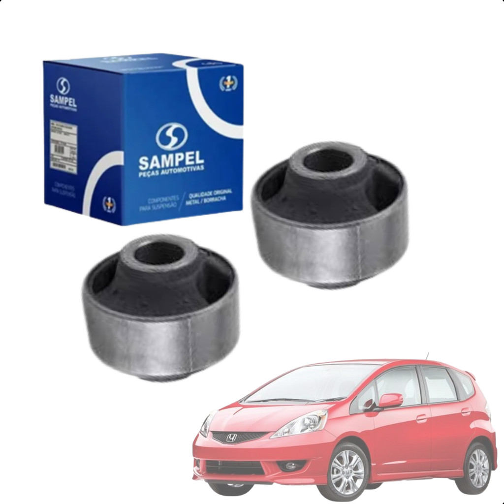 Par Bucha Traseira Balança Bandeja Fit 2003 2004 05 06 07 08