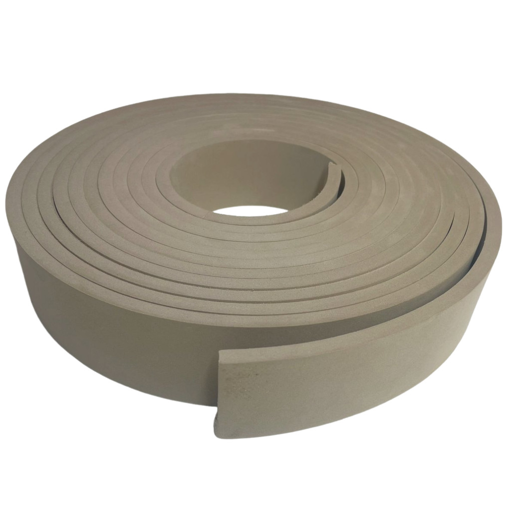 Rodapé Autocolante 5cm 10 metros Moldura Flexivel Rodameio EVA 5cLiso-amber-10