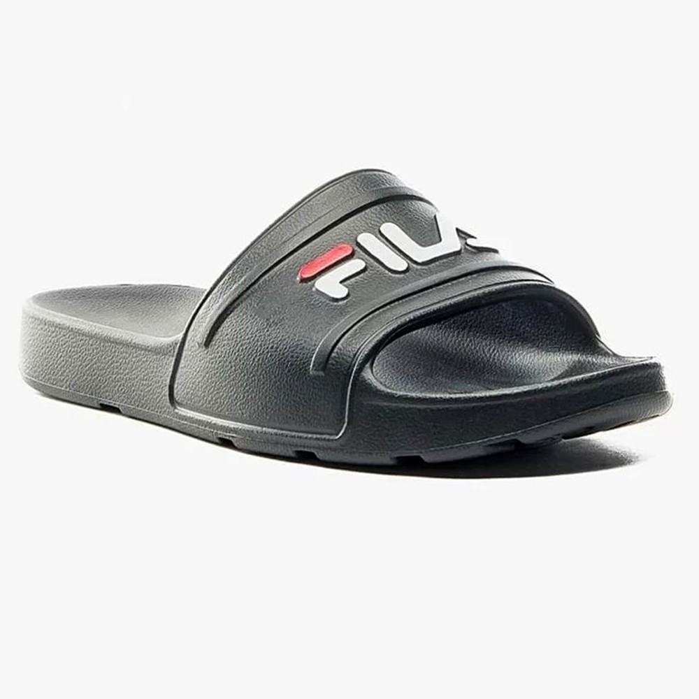 Chinelo Fila Sleek Slide Masculino - Preto e Vermelho em Oferta na Shopee