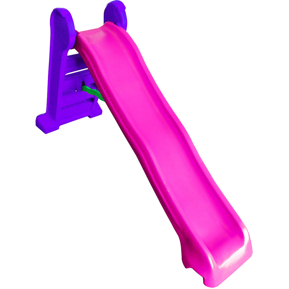Escorregador Grande Rosa e Lilas de 4 Degraus - PapiBrink em Oferta na Shopee
