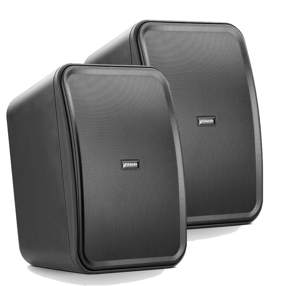 Par Caixa de Som Passiva Outdoor HS 6 Polegadas 8 Ohms Preta Frahm - 31910