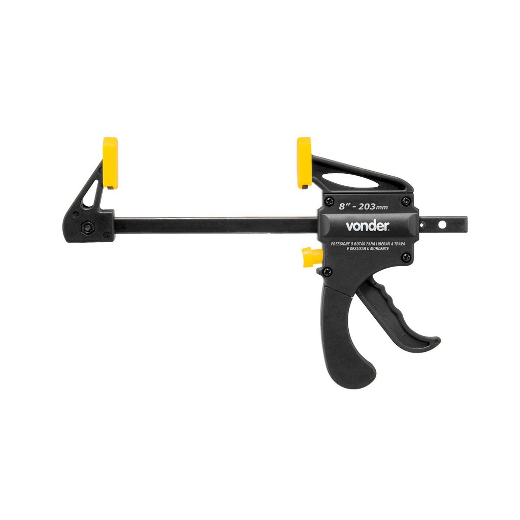 Grampo tipo sargento aperto rápido 8" 203mm GA308 VONDER em Oferta na Shopee