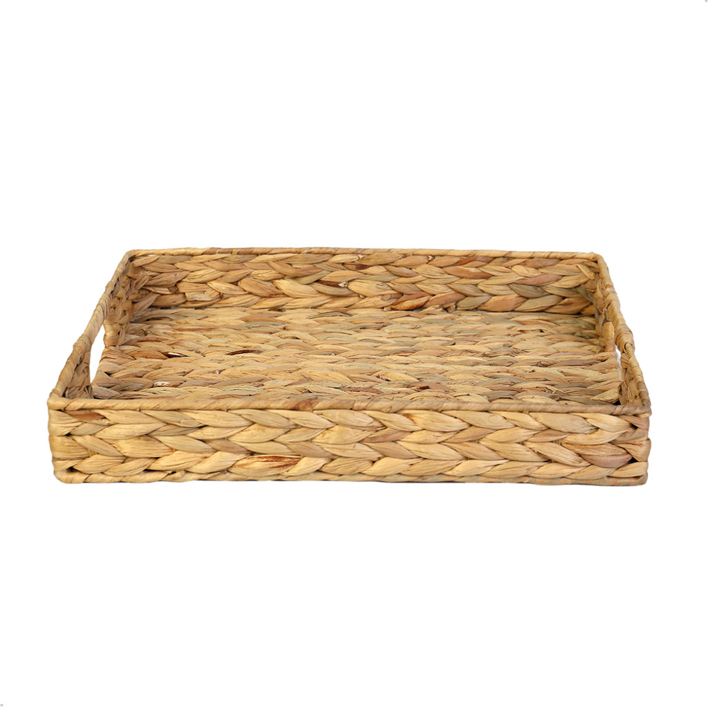 Bandeja Retangular Paramount Seagrass Alça Fibra Natural em Oferta na Shopee