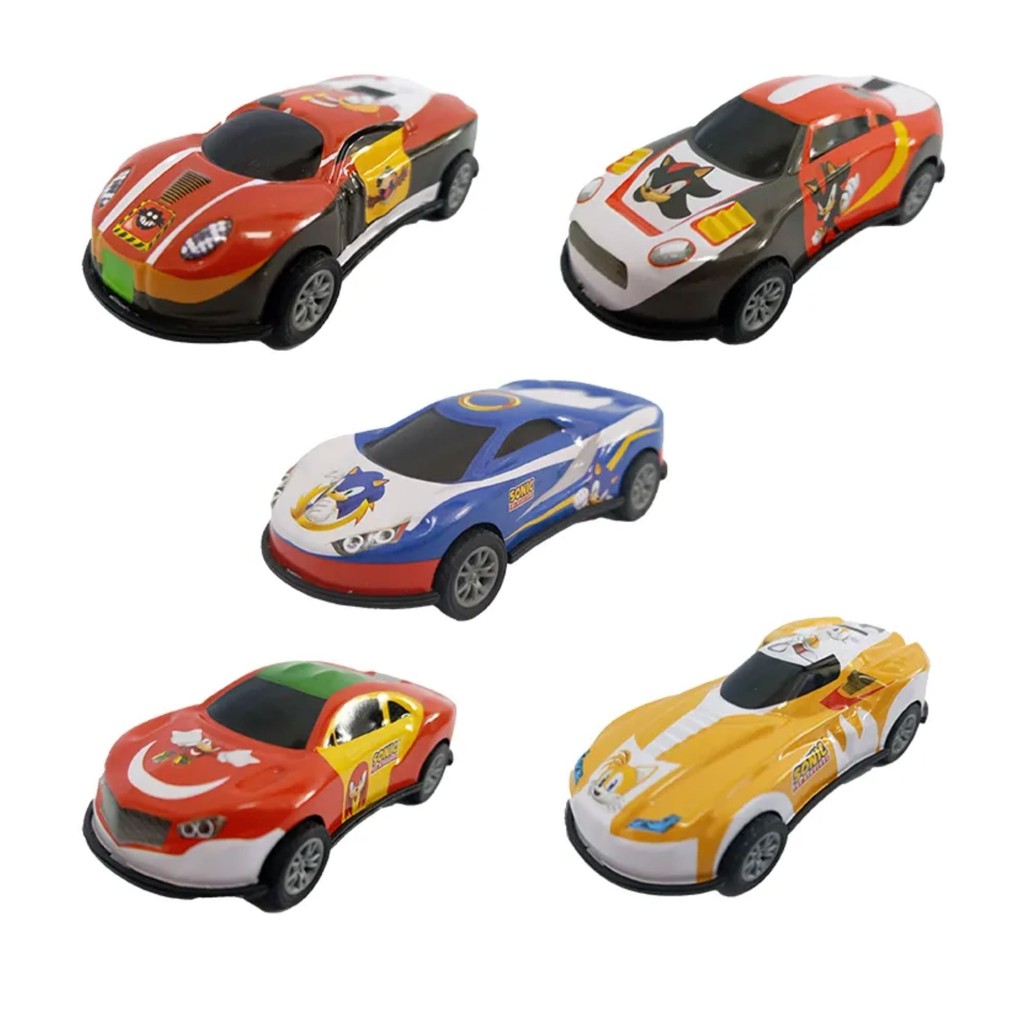 Brinquedo Sortido Mini Carrinho do Sonic - Sonic Pull Back - Candide 4609 em Oferta na Shopee