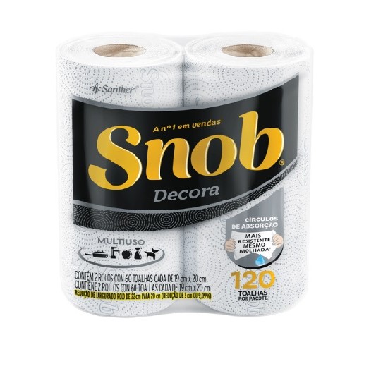 Papel Toalha Snob Decorada C/2