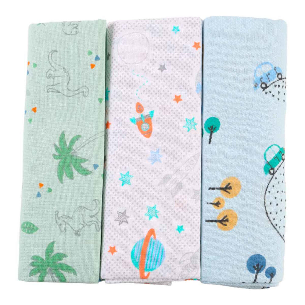 Kit Cueiro Karinho Flanelado Estampado - 3 Peças em Oferta na Shopee